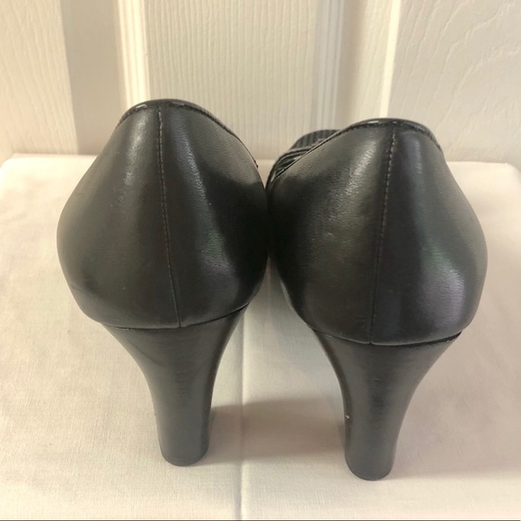 Anne Klein iflex Black Leather Pumps - size 9.5 - Picture 3 of 6